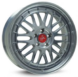 4 Stück KT22 8,5x19 ET45 5x112 silber front pol